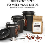 Veken Coffee Canister with Window, Airtight Stainless Steel Kitchen Food - Image 7