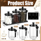 Suclain 3 Pcs Glass Coffee Container - Image 2