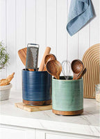 Utensil Holder, 360° Rotating Extra Large Ceramic Kitchen Utensil Holder - Image 2