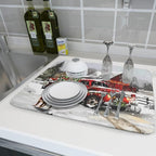 Christmas Red Truck Dish Drying Mat - Image 6