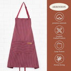 2 Pack Cooking Aprons Adjustable Bib Apron - Image 3