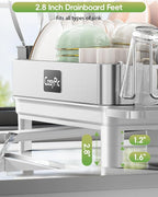 Dish Racks, Thicker Premium 304 Stainless Steel Dish Drying Rack - Image 6