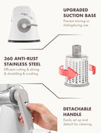 GDL Rotary Cheese Grater, Upgraded 5-in-1 Cheese Grater Hand Crank, Vegetable - Image 6