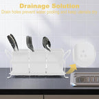 ECOIOU Cutlery Holder with Drain Holes, kitchen counter, Forks and Knives - Image 3