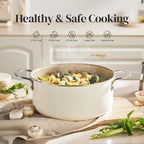 Redchef Ceramic Stock Pot with Lid, Soup Pot - Image 2