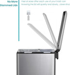 Home Zone Living 13 Gallon Slim Kitchen Trash Can - Image 5