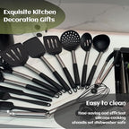 40 Pcs Kitchen Utensils Set Silicone Cooking, 446℉ Heat Resistance Stainless - Image 6