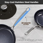 Nuwave Lux 13pc Forged Lightweight Cookware Set PFAS Free, Healthy G10 Duralon - Image 7