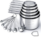 TILUCK Stainless Steel Measuring Cups & Spoons Set, Cups and Spoons, Kitchen by TILUCKBringsGoodLuck