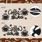 Ferraycle Rustic Metal Coffee Bar Signs Hanging Wall Decor - Image 4