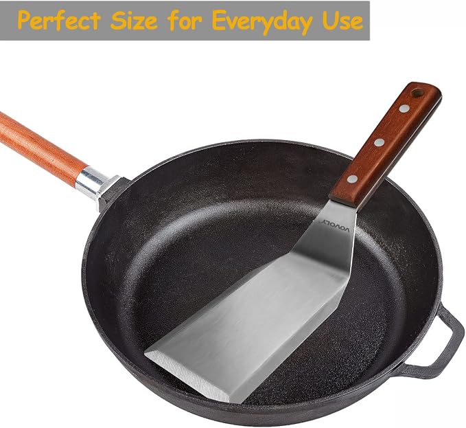 Professional Metal Spatula for Cast Iron Skillets and Flat Top Grills, Full - Image 2