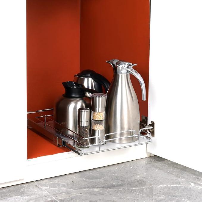 VEVOR 12.5"Wx16.5"Dx3.5"H Pull Out Cabinet Organizer, Heavy Duty Slide Out - Image 8