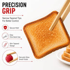 HIC Kitchen Toast Tongs, Natural Bamboo - Image 4
