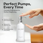 White Glass Dish Soap Dispenser - Image 4