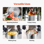 VEVOR Stainless Steel Stockpot, 64 Quart Large Cooking Pots, Cookware Sauce Pot - Image 6