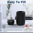 Ceramic Foaming Hand Soap Dispenser, 12 oz Bathroom Soap Dispensers, Lotion - Image 3