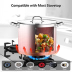 Homikit Large Stock Pot 14 Quart, Stainless Steel Chicken Soup Pot - Image 5