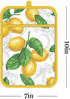Martha Stewart Lots of Lemons Modern Kitchen Towel, Oven Mitt & Potholder Set - Image 9