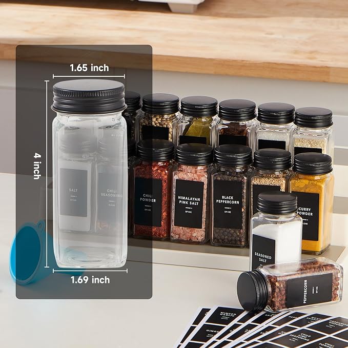 Skiileor 48 Pcs Spice Jars - Image 2
