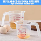 DTDNZKN 2 Pack Measuring Cup Set, Includes 250Ml, and 500Ml Plastic Liquid - Image 7