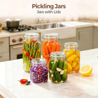 ComSaf 3-Pack 78oz Large Square Airtight Glass Jars - Image 7