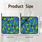 Green Alien Pot Holder Set of 2, Heat Resistant Potholders Oven Hot Pads - Image 2