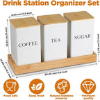 3 Pack Coffee Tea Sugar Container - Image 2
