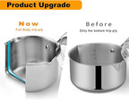 Cyrosa 3.5 Quart Stainless Steel Saucepan - Image 2