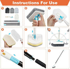 Long Handled Scrub Brush for Shower, 3-in-1 Cleaning Brushes - Image 6