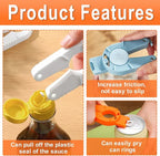 3 Pack Plastic Bottle Cap Opener, 3 in 1 Multi-Purpose Water Bottle Opener - Image 4