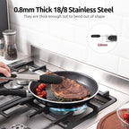 600ºF Heat Resistant Kitchen Tongs: U-Taste 12 inch Large Silicone Cooking Tong - Image 5