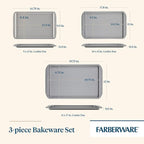 Farberware Nonstick Bakeware 3-Piece Cookie Pan Set - Image 2