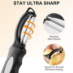 Premium Swivel Vegetable Peeler, Soft Grip Handle and Ultra Sharp Stainless - Image 4