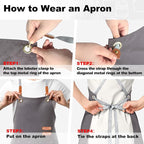 BeLuyi chef apron bib tool apron - Image 5