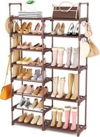 ROJASOP Shoe Rack Organizer, 8-Tier Metal Shoe Rack - Image 7