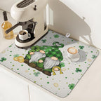 St Patrick's Day Gnome Dish Drying Mat - Image 7