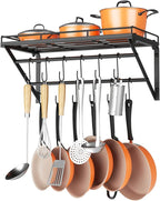 OROPY 23 Inch Wall Mounted Pot Rack Storage Shelf by OROPY