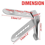 Thermometer Probe Pot Clip Holder Stainless Steel 3-Hole Ambient Temperature - Image 2