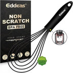 Flat Whisk, EDDEAS Silicone Gravy Whisk by Eddeas