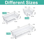 DCA 6 Pack Clear Drawer Organizer, Acrylic Drawer Storage Trays, Storage Bins - Image 5