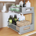 Under Sink Organizer, 2-Tier Dual Pull Out Cabinet Organizer Drawers by UnderSinkOrganizer