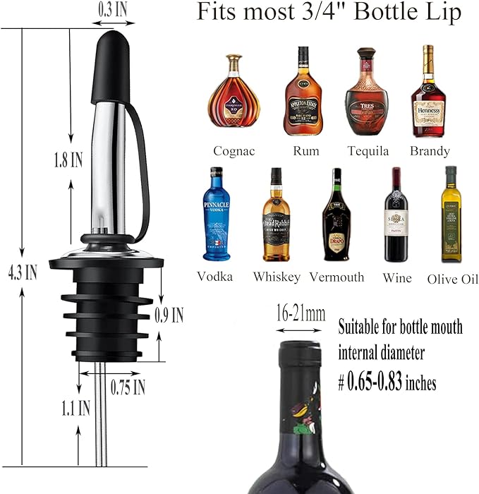 Pafusen 12 Pack Liquor Pour Spout - Image 4