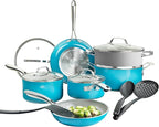 GOTHAM STEEL 15 Pc Ceramic Cookware Set, Ceramic Pots and Pans Set Non Stick by GothamSteel