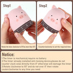 Queekay 4 Pcs Kitchen Cooking Timer Animal Mechanical Timer 60 Minute Wind up - Image 3