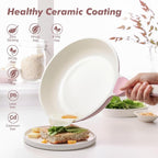 SENSARTE Nonstick Ceramic Frying Pan 9.5-Inch, Healthy Non Toxic Skillet - Image 2