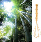 Handmade Wooden Whisks for Cooking - 10In Natural Bamboo Whisk - Image 2