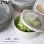 COOK WITH COLOR Prep Bowls with Lids- Wide and Deep Nesting Plastic Small - Image 6