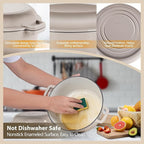 TeamFar 5 Quart Dutch Oven, 2 In 1 Enameled Cast Iron Dutch Oven Pot Cookware - Image 5
