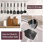 TeamFar Kitchen Utensils Set of 8, Silicone Utensils Kitchen Tools Set - Image 6