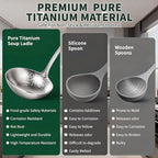 Newness Soup Ladle, Resilient Pure Titanium Soup Spoon - Image 3